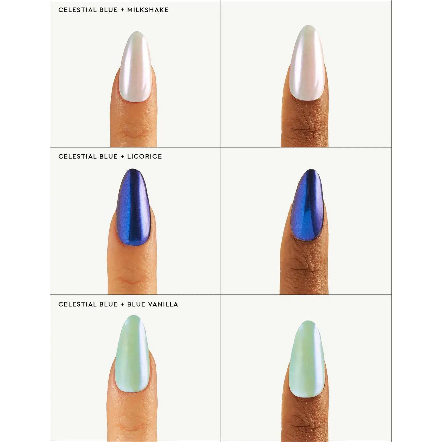 Le Mini Macaron - Stardust Liquid Nail Powder- Celestial Blue - Nail Art at Beyond Polish