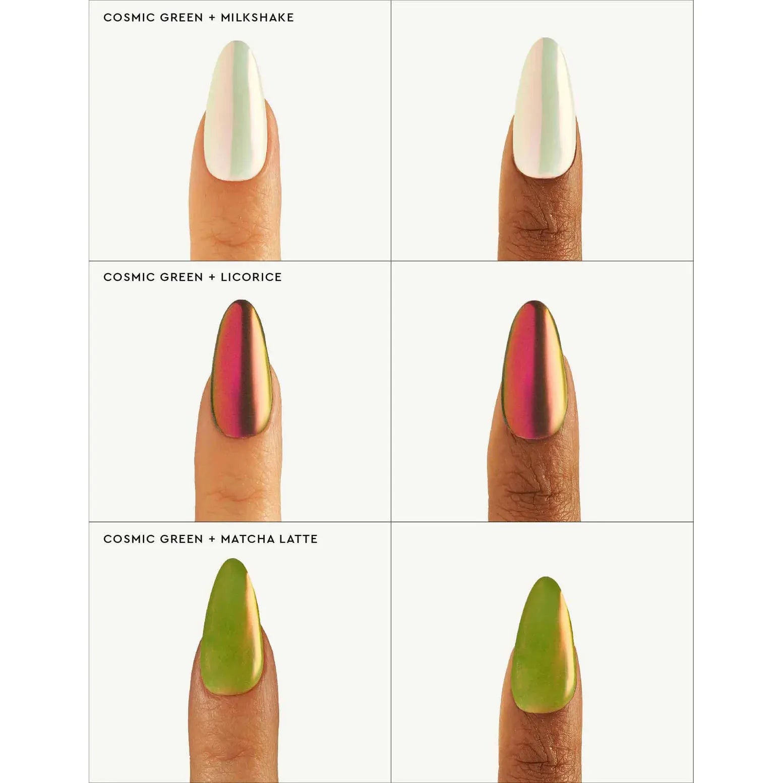 Le Mini Macaron - Stardust Liquid Nail Powder- Cosmic Green - Nail Art at Beyond Polish