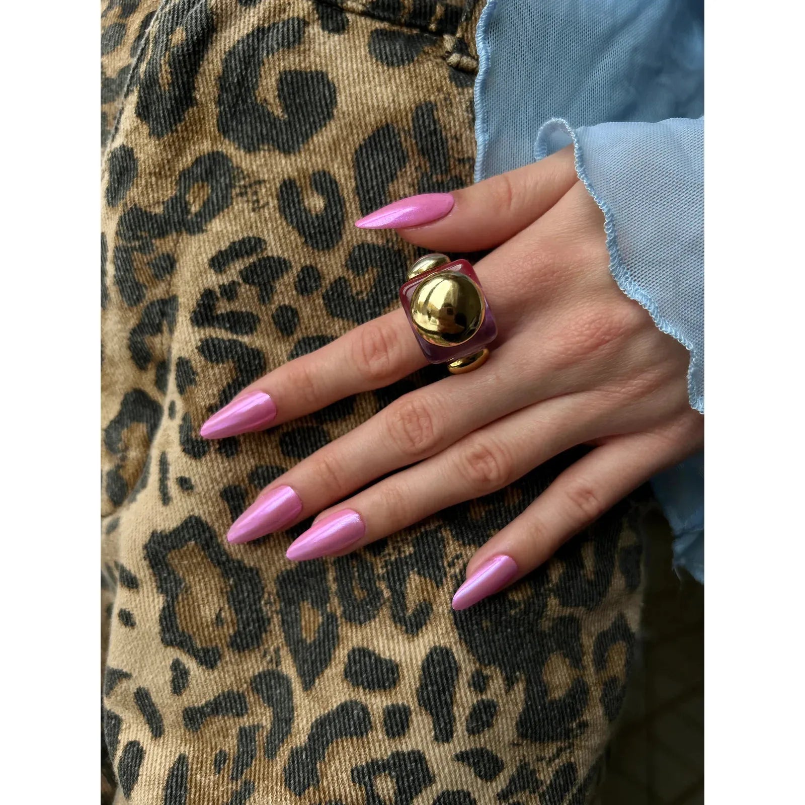 Le Mini Macaron - Stardust Liquid Nail Powder- Pink Euphoria - Nail Art at Beyond Polish