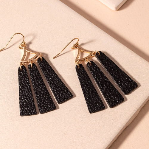 Leather Dangling Earrings