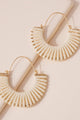 Leather Hoop Earrings - Earrings at Beyond Polish