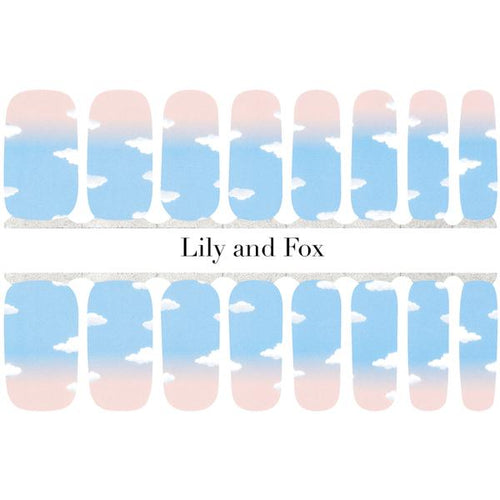 Lily and Fox - Nail Wrap - Marshmellow Clouds