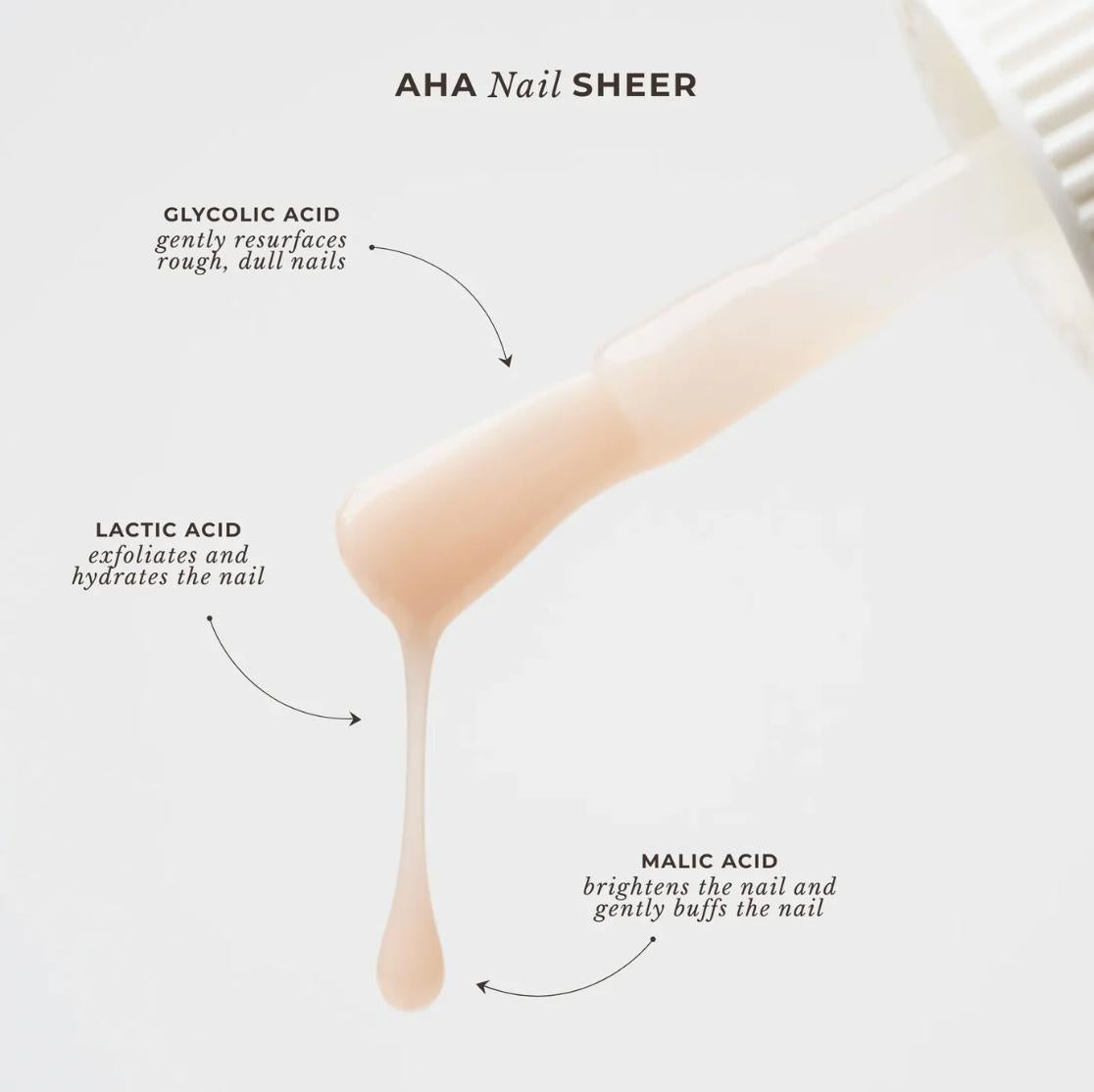 Lippmann - AHA Nail Sheer Bare - Nail Treatment at Beyond Polish