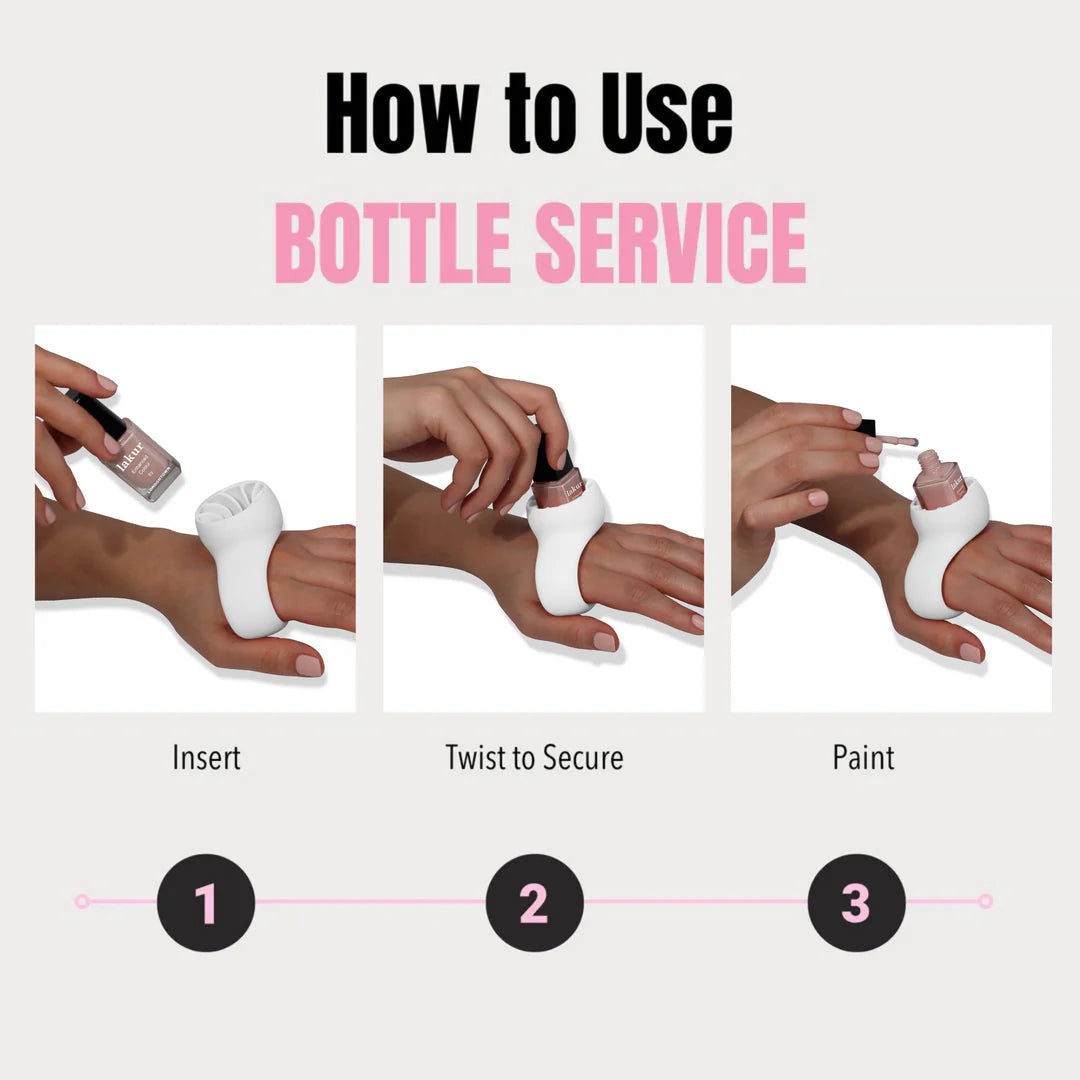 Londontown - Bottle Service Polish Holder - White - Manicure & Pedicure Tools at Beyond Polish