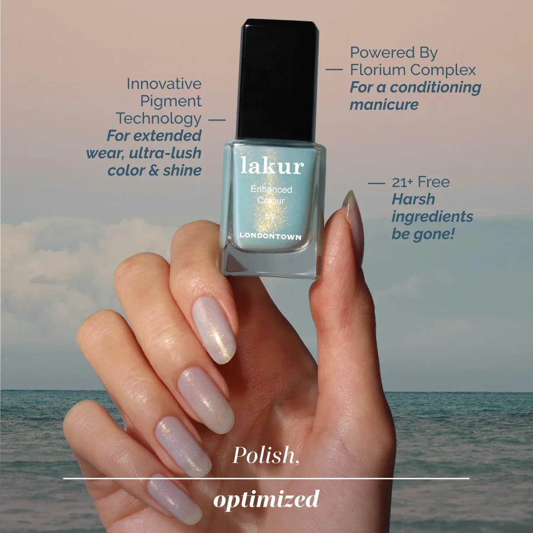 Londontown - Lakur Enhanced Colour - Aegean Aqua 0.4 oz - Nail Lacquer at Beyond Polish