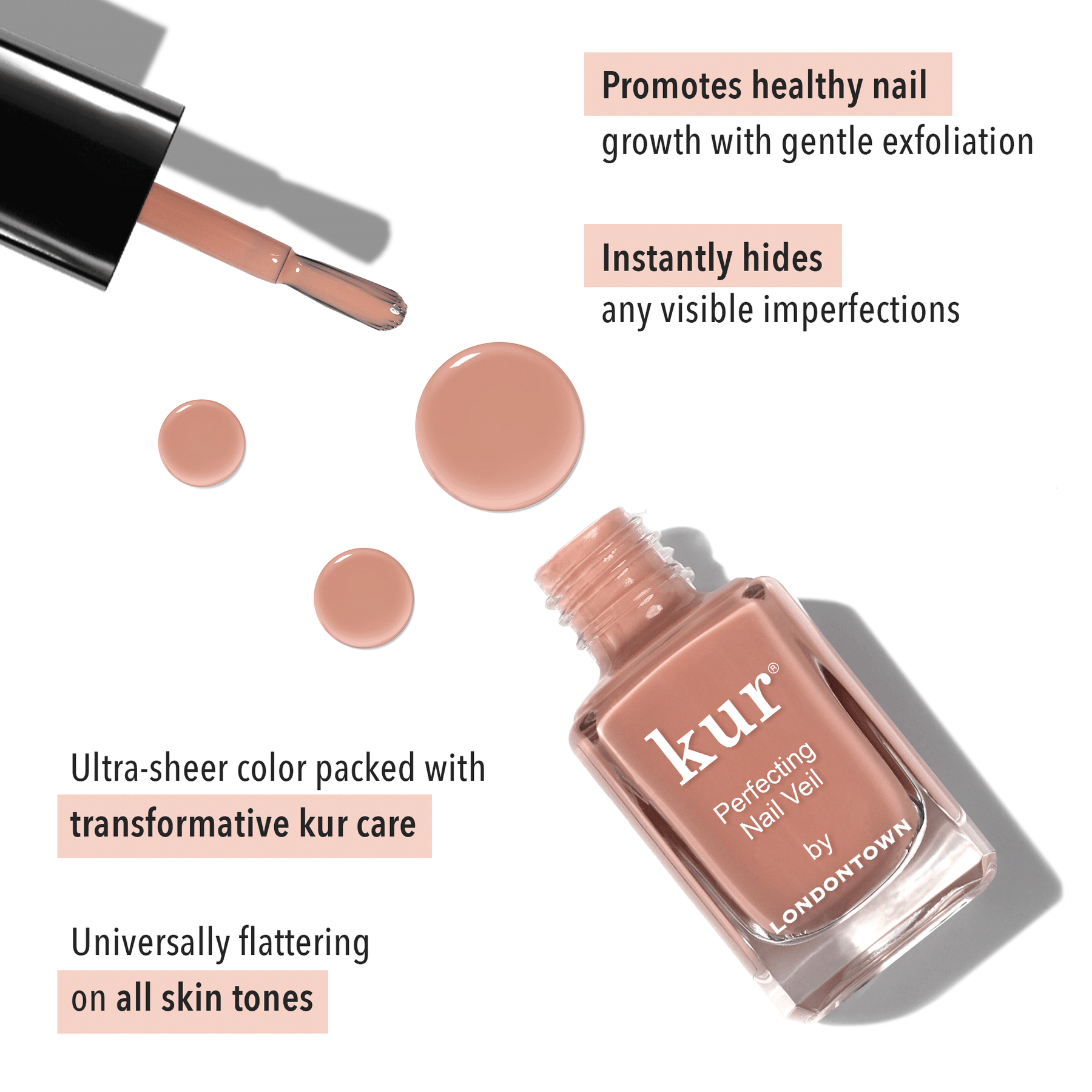 Londontown - Perfecting Nail Veil - No. 5 0.4 oz - Nail Treatment at Beyond Polish