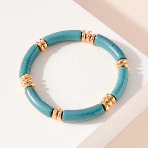 Long Bead Bangle Bracelet