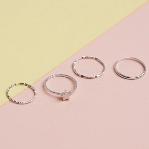 Lucky Star Ring Set