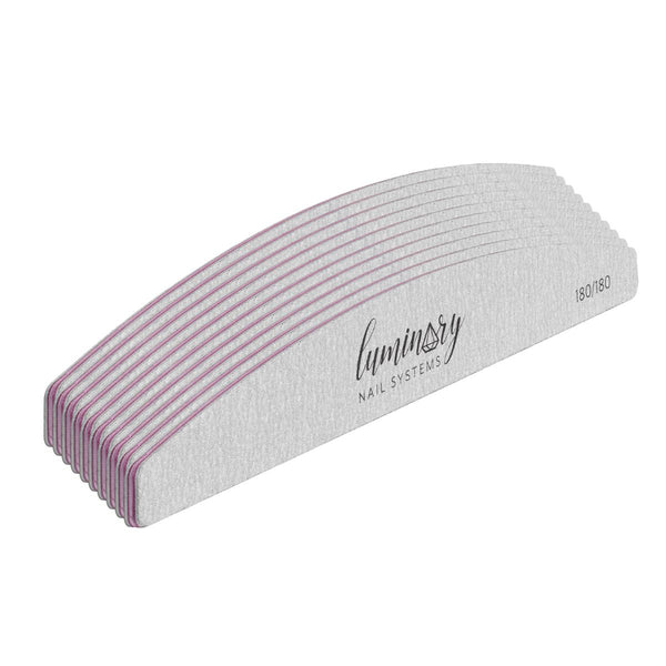 Luminary - Finishing Files - 180 Grit 10 Pack - Manicure & Pedicure Tools at Beyond Polish