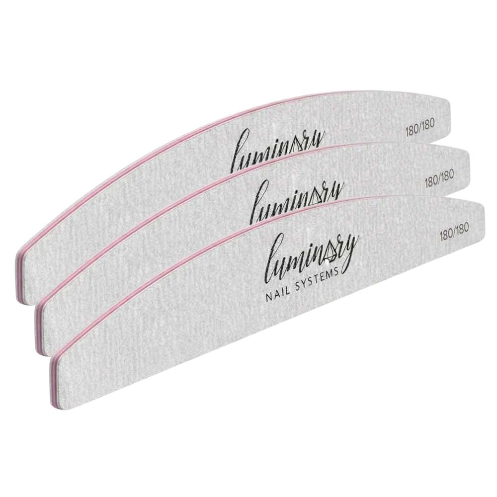 Luminary - Finishing Files - 180 Grit 3 Pack - Manicure & Pedicure Tools at Beyond Polish