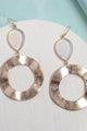 Lustrous Nautral Stone Earrings - Earrings at Beyond Polish