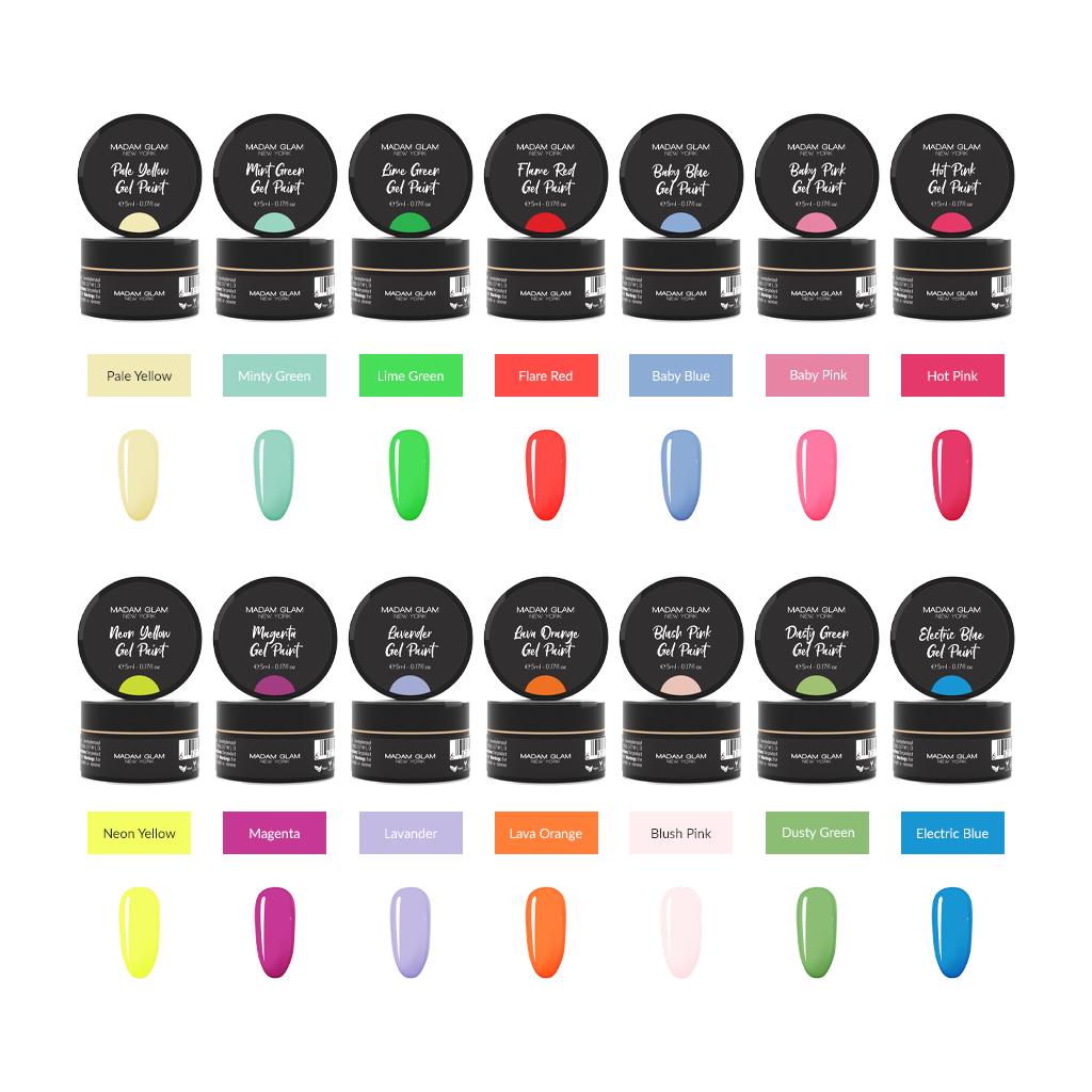 Madam Glam - Art Gel Paints Collection - Nail Art at Beyond Polish