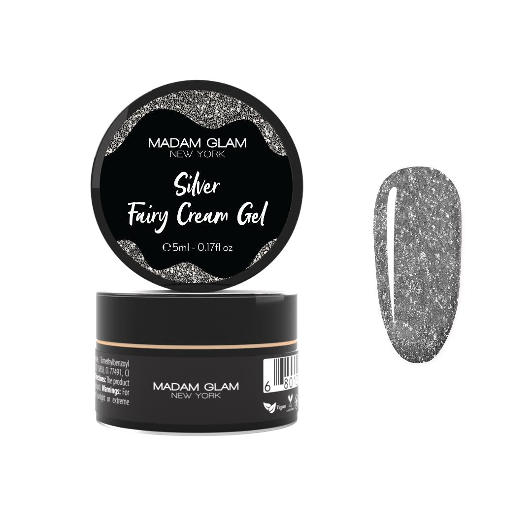 Madam Glam - Art Gel - Silver Fairy Cream Gel - Nail Art at Beyond Polish