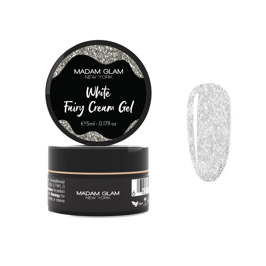 Madam Glam - Art Gel - White Fairy Cream Gel - Nail Art at Beyond Polish