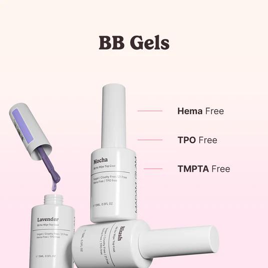 Madam Glam - BB Gel - Blush BB No Wipe Top Coat - Top & Base Coats at Beyond Polish