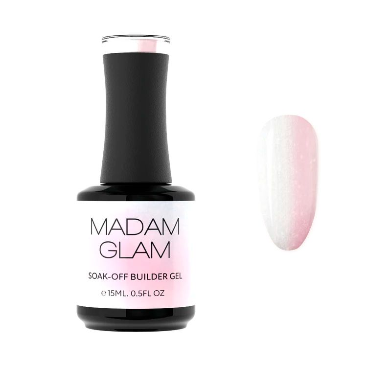Madam Glam - Builder Gel - Shimmer Aurora - Nail Extensions at Beyond Polish