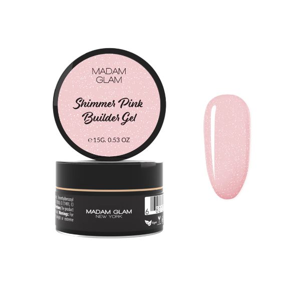 Madam Glam - Builder Gel - Shimmer Pink - Gel Polish at Beyond Polish