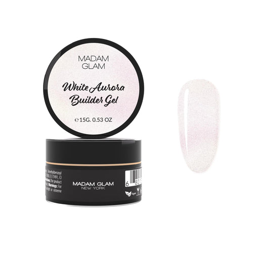 Madam Glam - Builder Gel - White Aurora