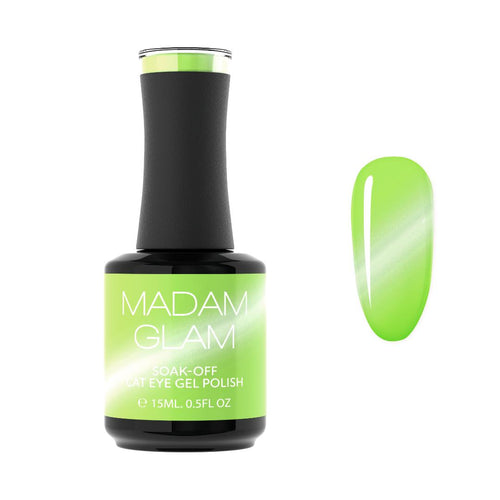 Madam Glam - Cat-Eye Gel Polish - Citrus Green