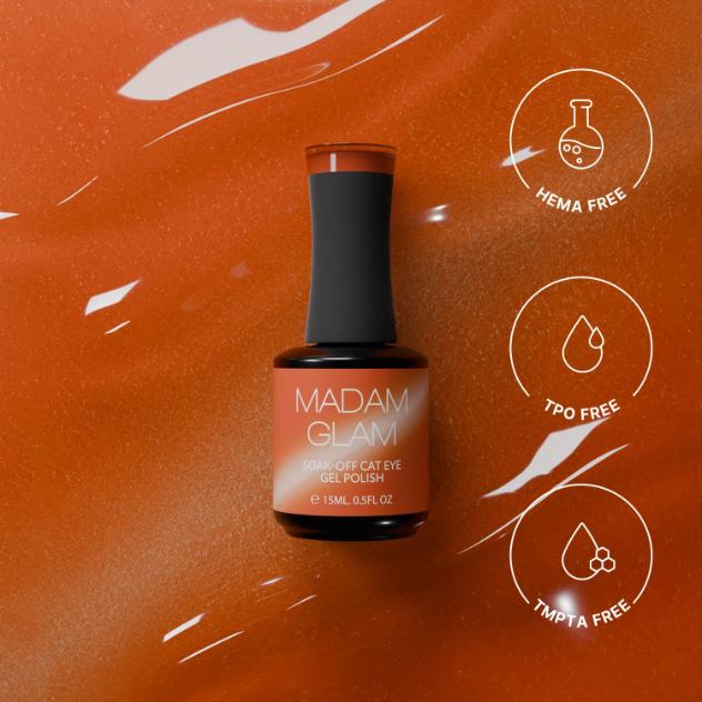 Madam Glam - Cat-Eye Gel Polish - Honey Shell - Gel Polish at Beyond Polish