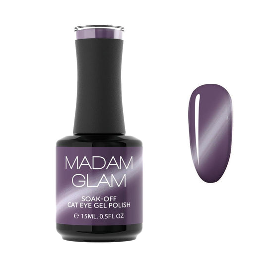 Madam Glam - Cat-Eye Gel Polish - Pom Pom Plum - Gel Polish at Beyond Polish