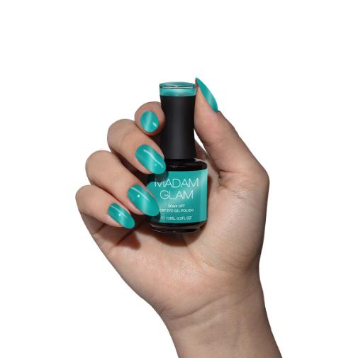 Madam Glam - Cat-Eye Gel Polish - Teal Twist - Gel Polish at Beyond Polish