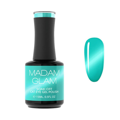 Madam Glam - Cat-Eye Gel Polish - Teal Twist