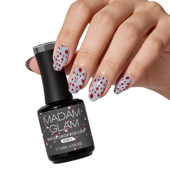 Madam Glam - Gel Polish - 3D Water Drop Red Set - 2pc - Gel Polish at Beyond Polish