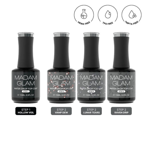 Madam Glam - Gel Polish - 3D Water Drop Set - 4pc