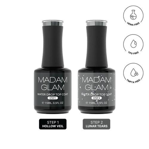 Madam Glam - Gel Polish - 3D Water Drop Transparent Set