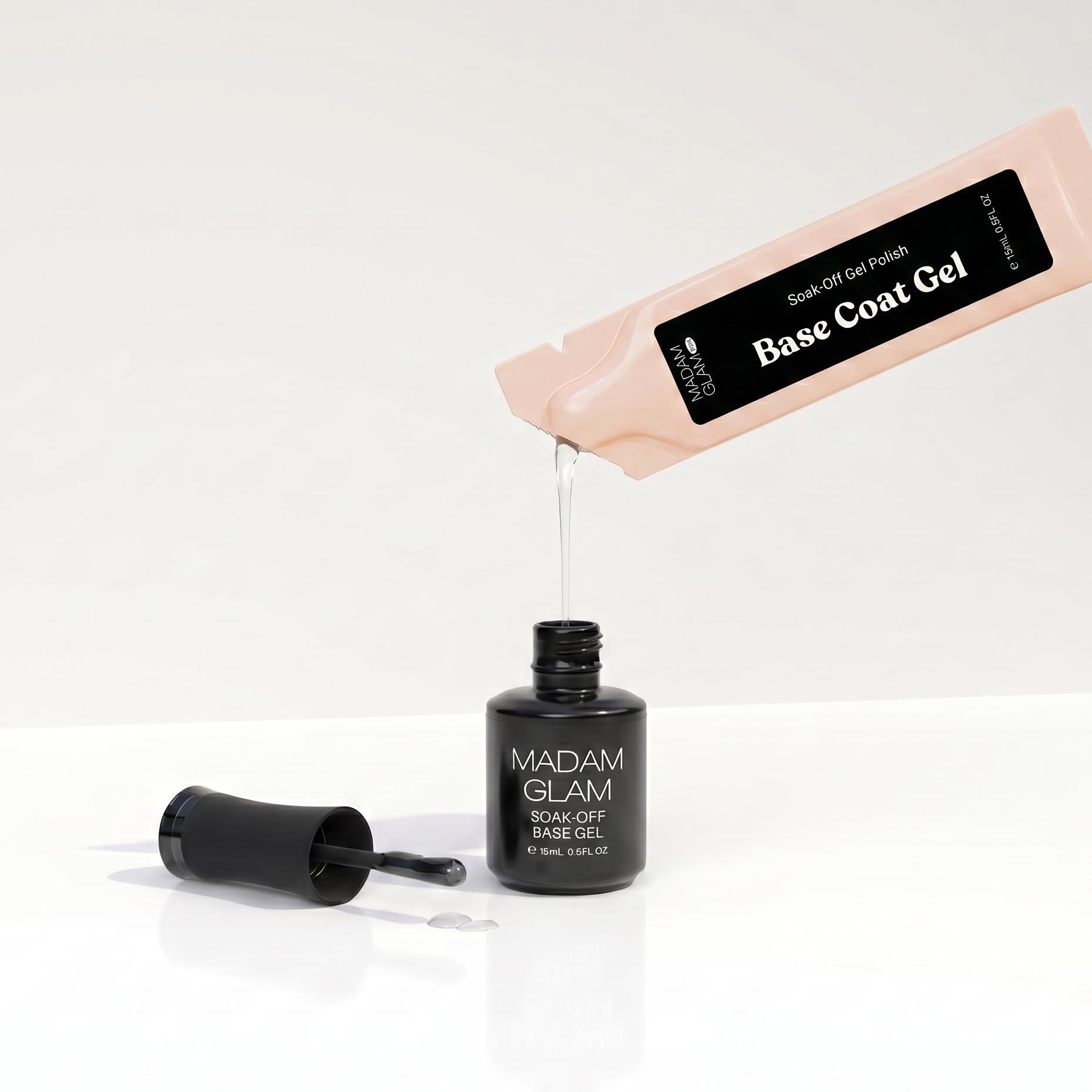 Madam Glam - Gel Polish - Base Coat Gel - Refill Sachet - Top & Base Coats at Beyond Polish