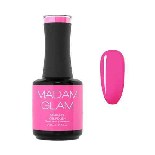 Madam Glam - Gel Polish - Bright Barbie Pink
