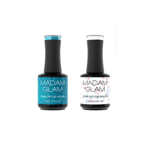 Madam Glam - Gel Polish - Bright Blue & Celebration