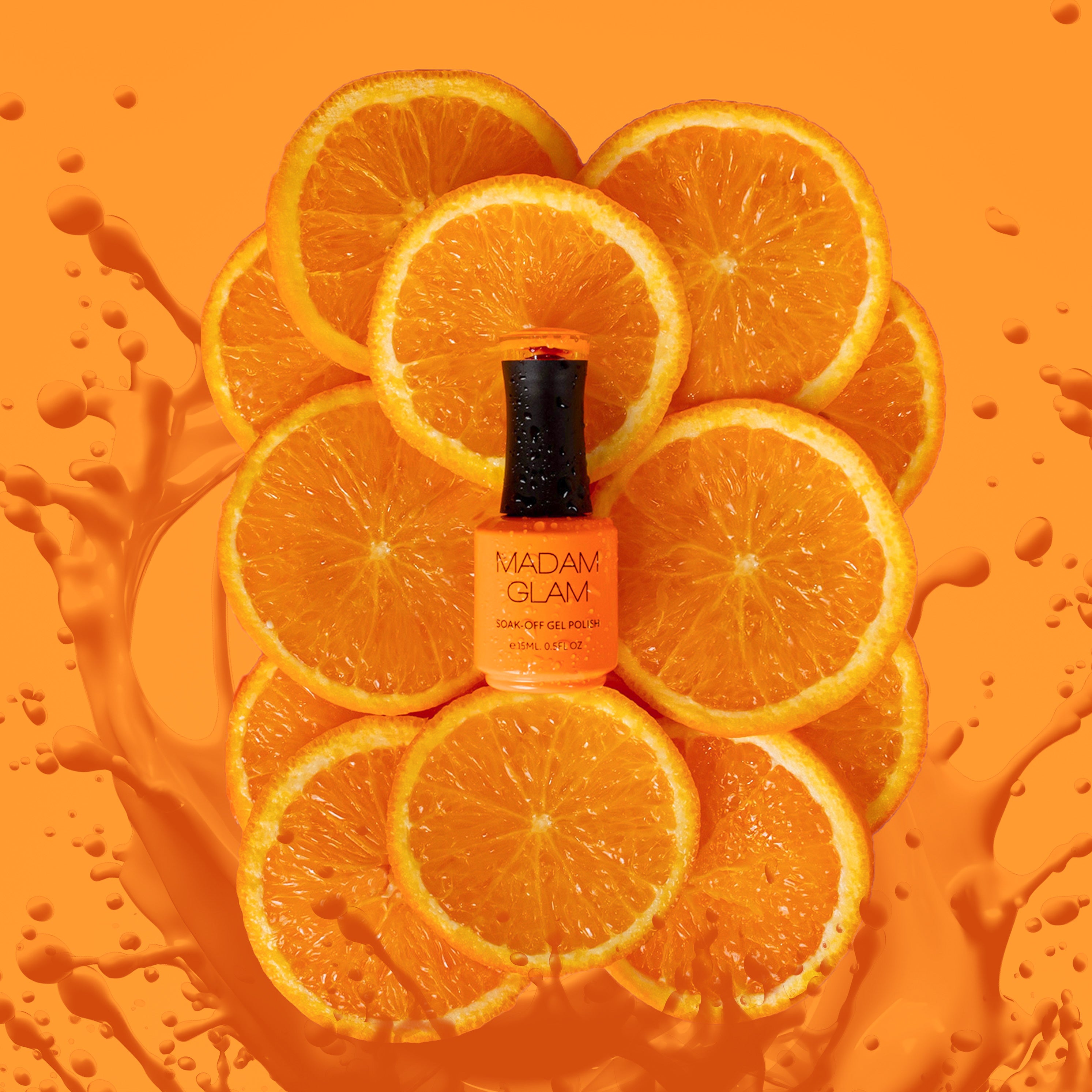 Madam Glam - Gel Polish - Electric Tangerine - Gel Polish at Beyond Polish