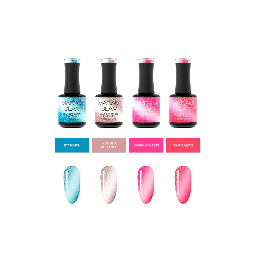 Madam Glam - Gel Polish - Magnetic Love Flash Glittery Bundle - Gel Polish at Beyond Polish
