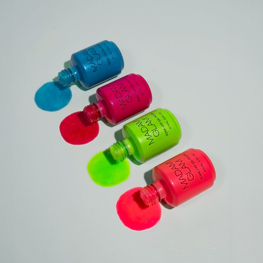 Madam Glam - Gel Polish - Neon Wave Glittery Bundle - Gel Polish at Beyond Polish