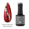 Madam Glam - Gel Polish - Raven Drip- Black 3D Water Drop - Step 2