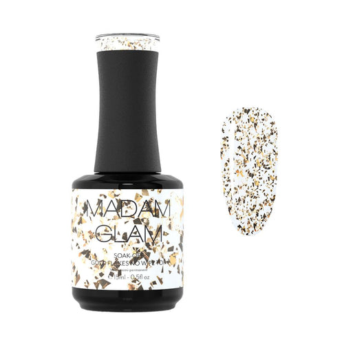 Madam Glam - Gel Polish - Touches Of Gold Top Coat