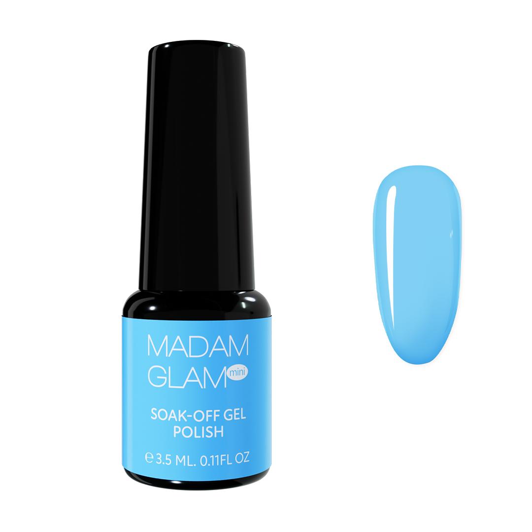 Madam Glam - Mini Gel Polish - Blue Curacao - Gel Polish at Beyond Polish