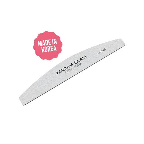 Madam Glam - Nail File - Half Moon Shape 150/180 Grit