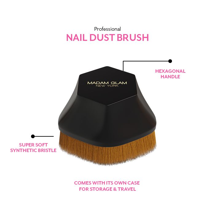 Madam Glam - Professional Nail Dust Brush - Manicure & Pedicure Tools at Beyond Polish