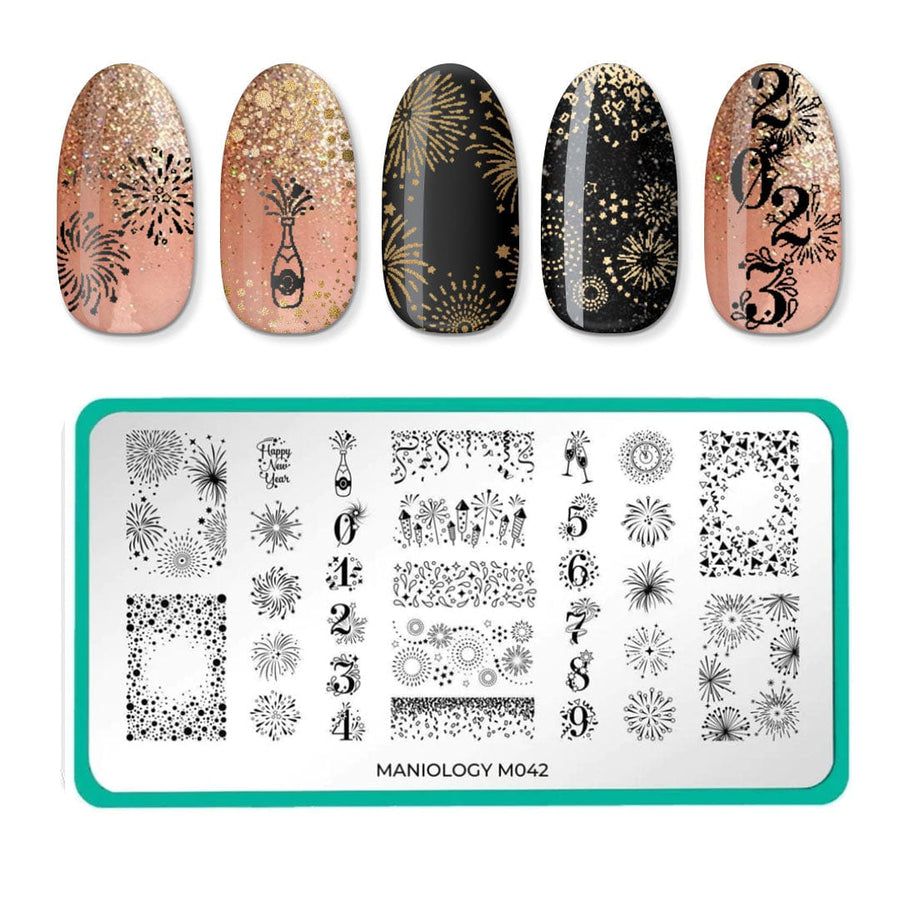 Maniology - Holiday Occasions: Sparkling Celebration (m042) - Nail Art at Beyond Polish