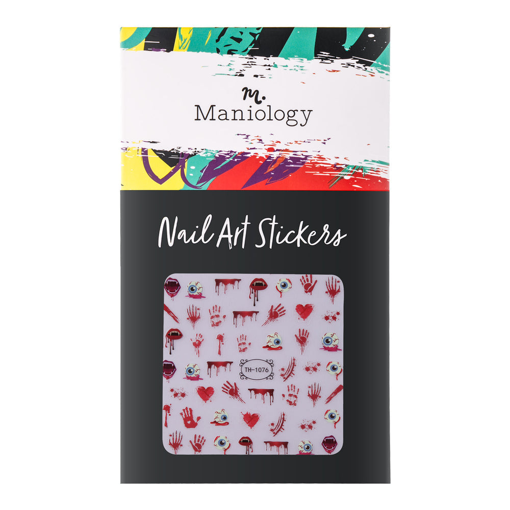 Maniology - Nail Art Stickers - Glow In The Dark - Bloody Eyeballs #TH1076 - Nail Art at Beyond Polish