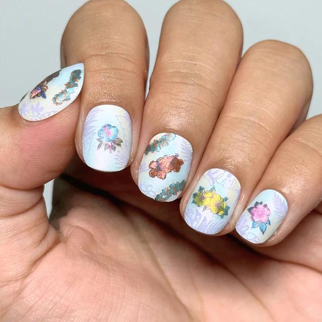 Maniology - Nail Art Stickers - Island Hibiscus (Ms-133) - Nail Art at Beyond Polish
