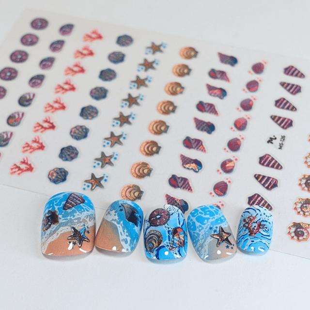 Maniology - Nail Art Stickers - Seashore Gems (Ms-126) - Nail Art at Beyond Polish