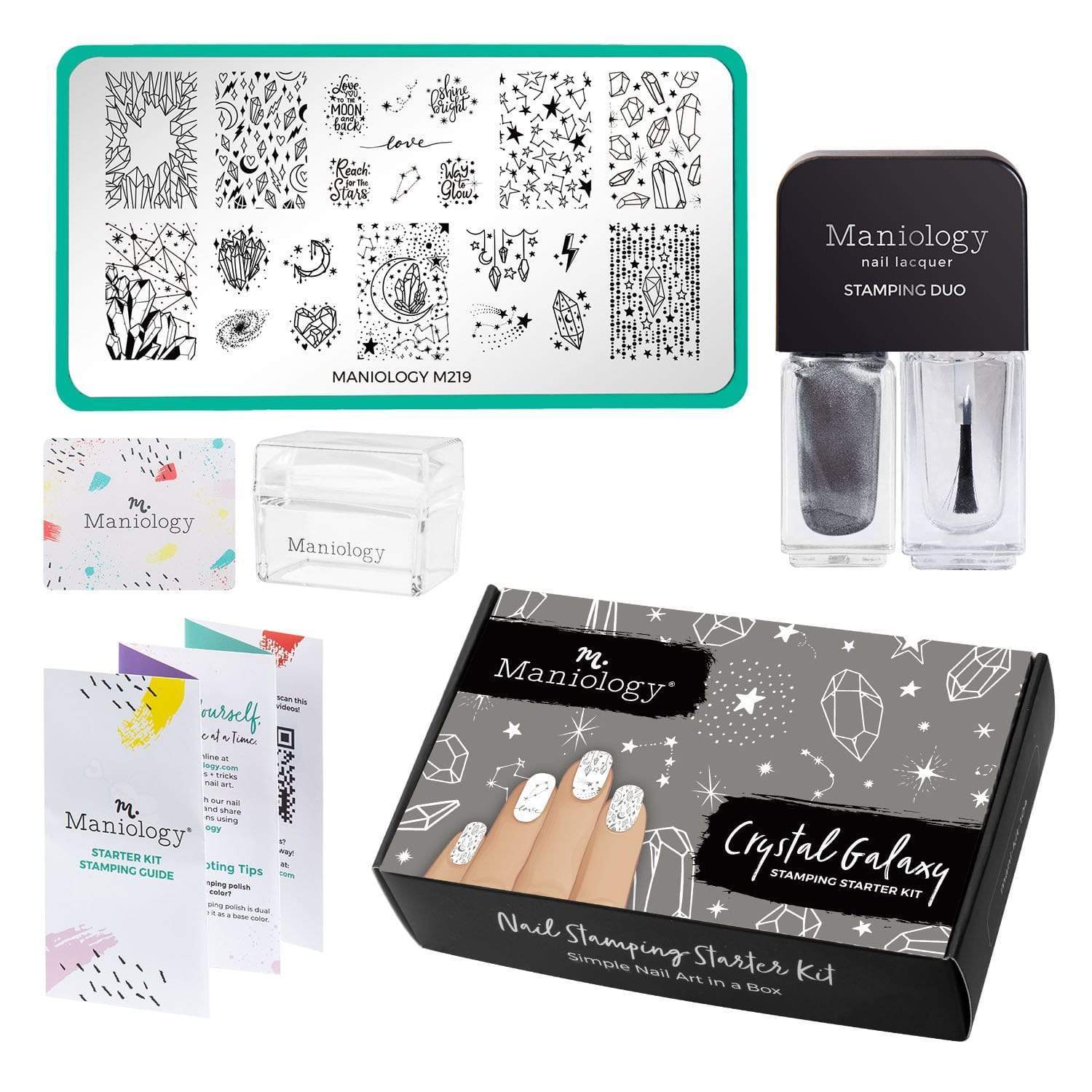 Maniology - Nail Stamping Starter Kit - Crystal Galaxy: Space-Themed - Nail Art at Beyond Polish