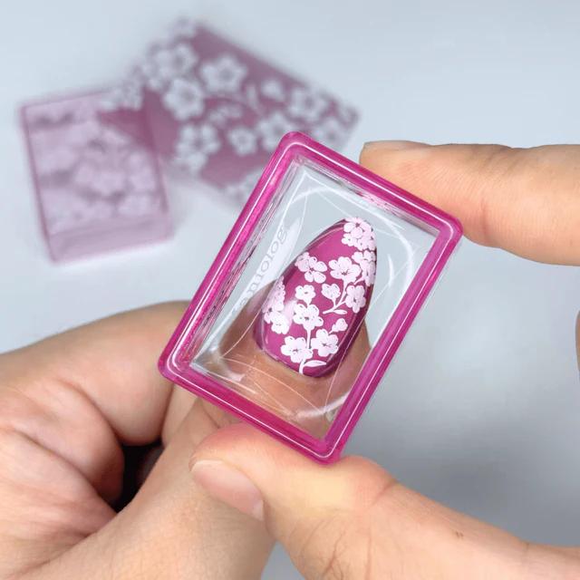 Maniology - Nail Tool - Cherry Blossom Ice Cube Stamper & Scraper Set - Nail Art at Beyond Polish