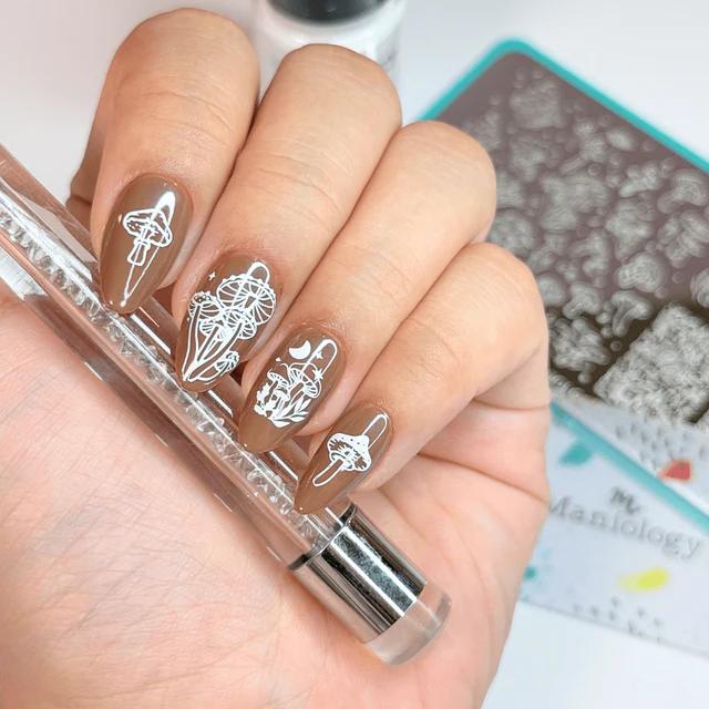 Maniology - Nail Tool - Dual-Ended Pencil Stamper & Clean-up Brush - Manicure & Pedicure Tools at Beyond Polish