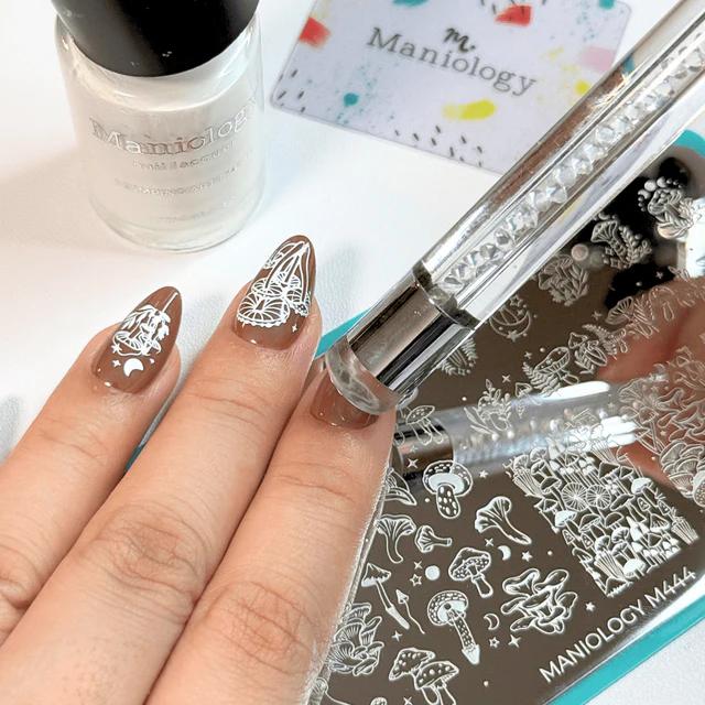 Maniology - Nail Tool - Dual-Ended Pencil Stamper & Clean-up Brush - Manicure & Pedicure Tools at Beyond Polish