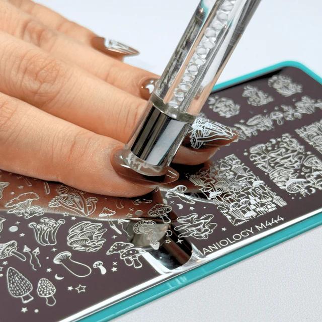 Maniology - Nail Tool - Dual-Ended Pencil Stamper & Clean-up Brush - Manicure & Pedicure Tools at Beyond Polish